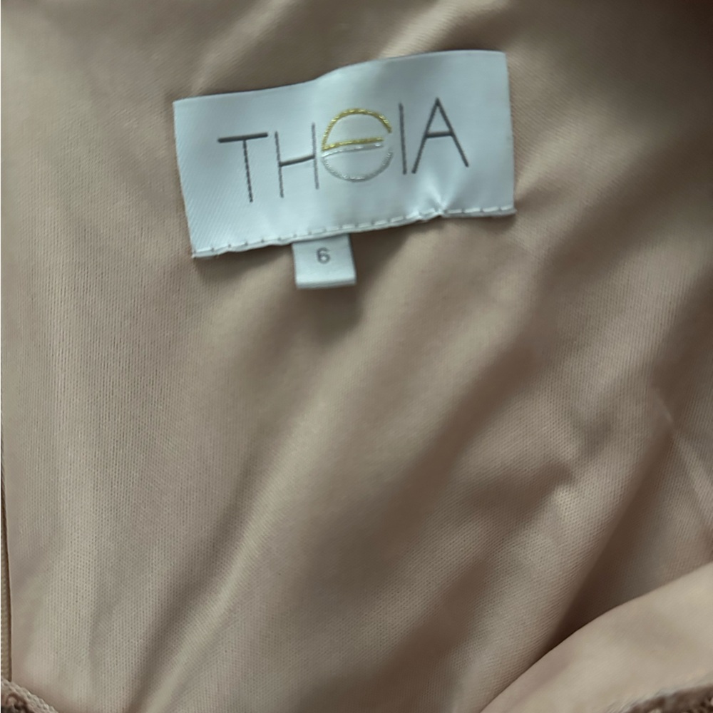 Theia Women's gold sequined gown